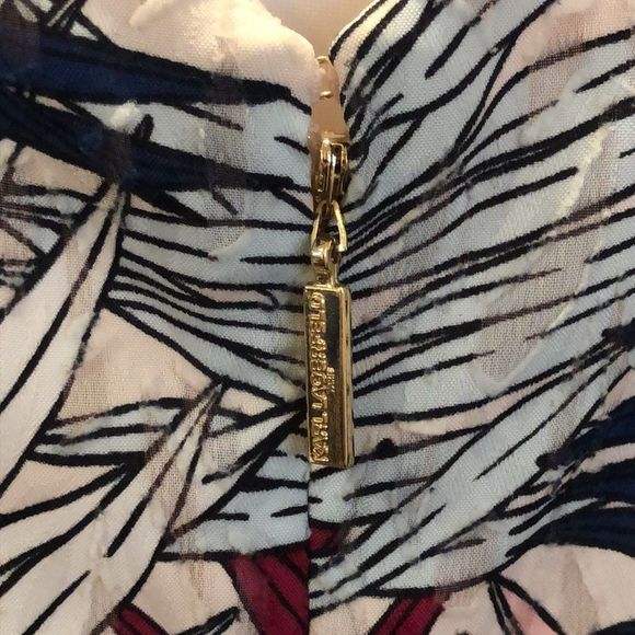 KARL LAGERFELD Paris Women’s MultiColor Flutter Sleeve Dress w. Ruffle Hem Sz 12 - Picture 8 of 13